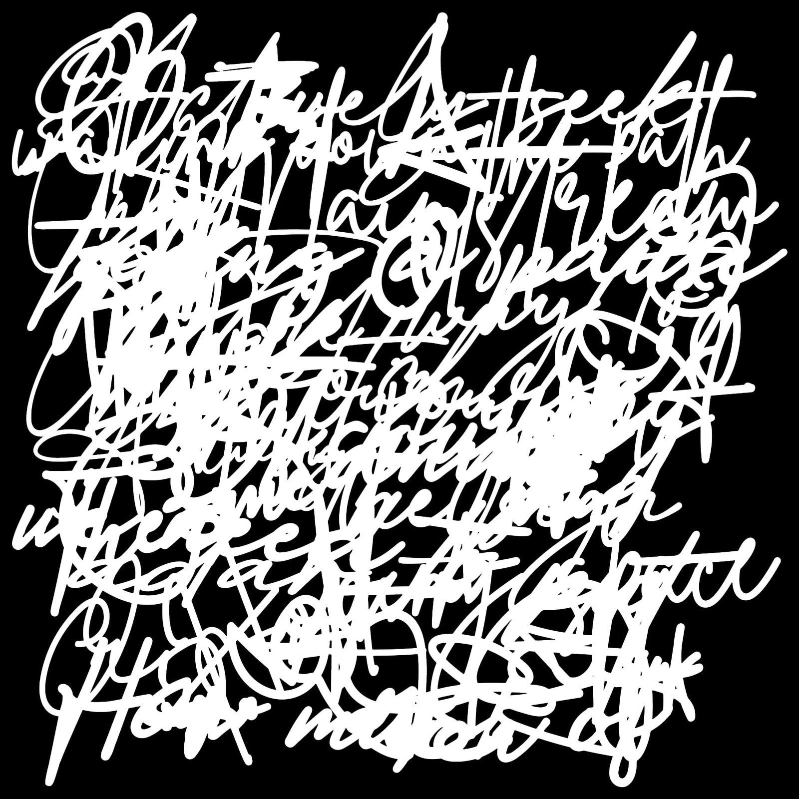 The Crafters Workshop - 6x6 Stencils - Messy Script - TCW1093s