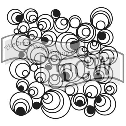The Crafters Workshop - 6x6 Stencils - Mod Spirals - TCW424s