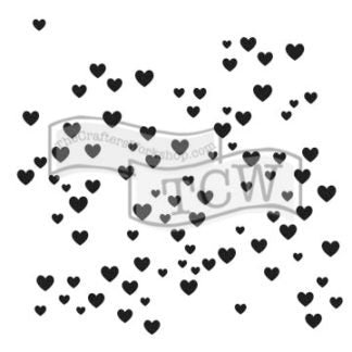 The Crafters Workshop - 6x6 Stencils - Micro Hearts - TCW791s