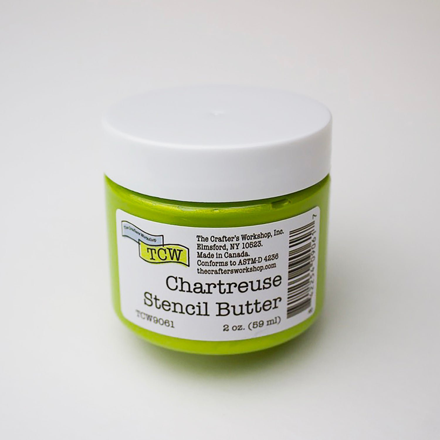 The Crafters Workshop - Stencil Butter - Chartreuse 2oz.