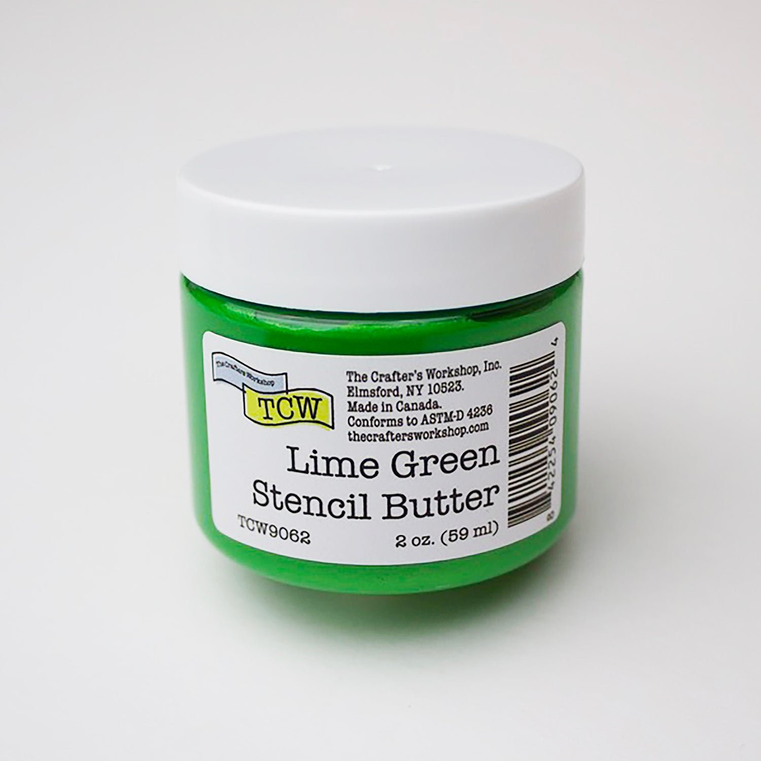 The Crafters Workshop - Stencil Butter - Lime Green 2oz.