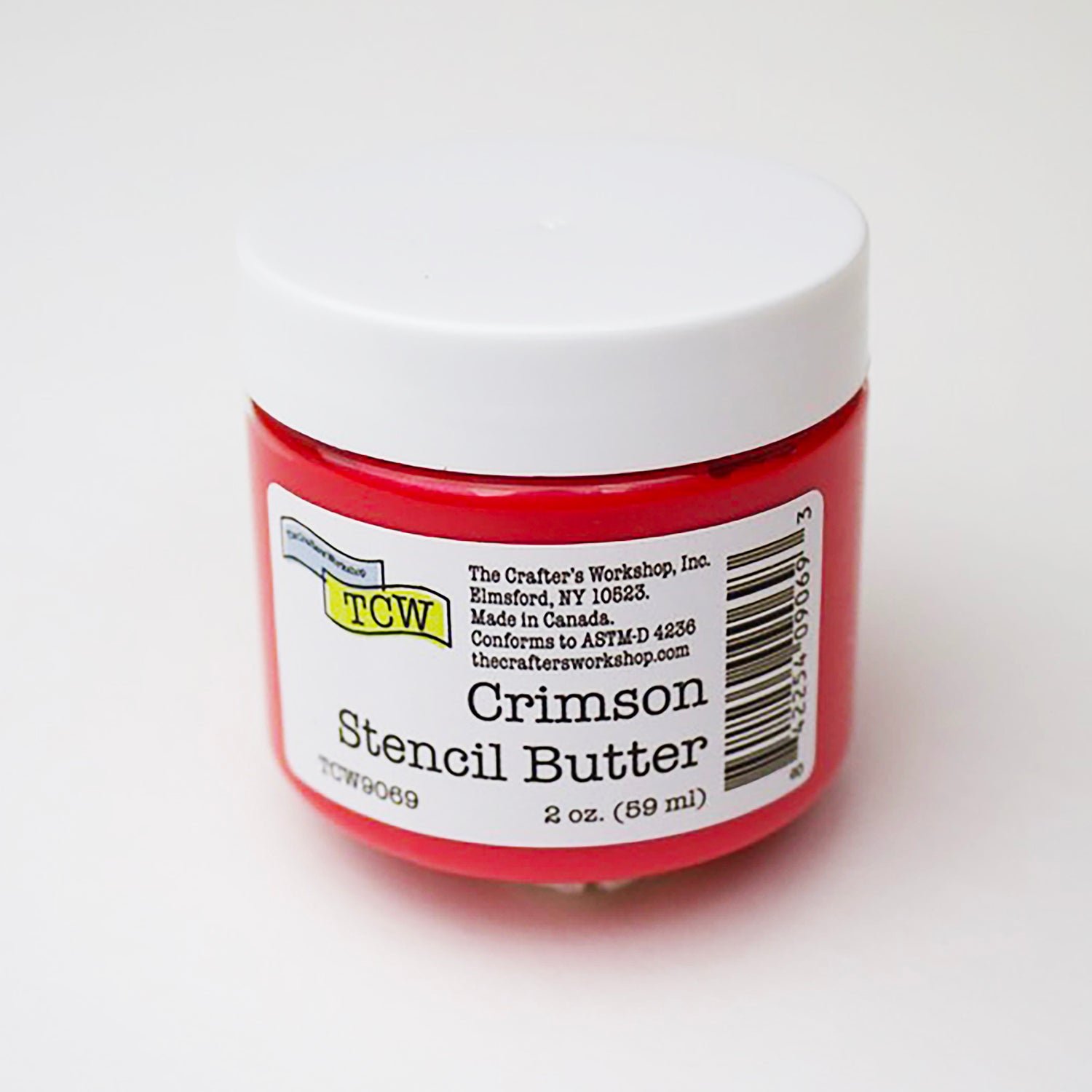 The Crafters Workshop - Stencil Butter - Crimson 2oz.