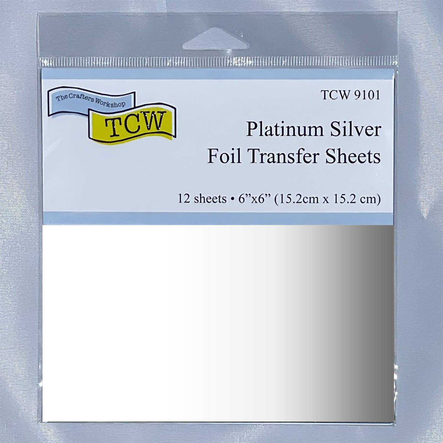 The Crafters Workshop - Foil Transfer Sheets 6x6 Platinum Silver - TCW9101
