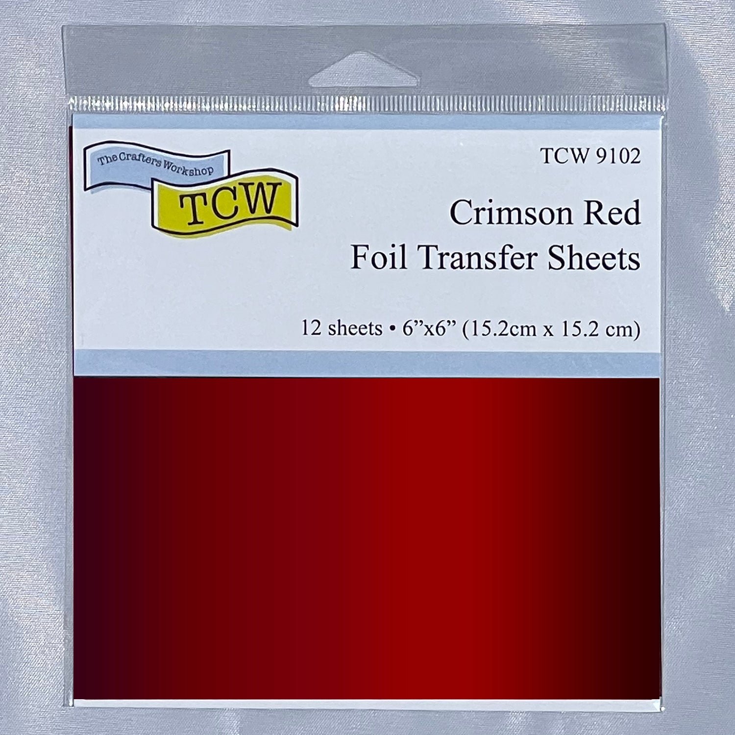 The Crafters Workshop - Foil Transfer Sheets 6x6 Crimson Red - TCW9102