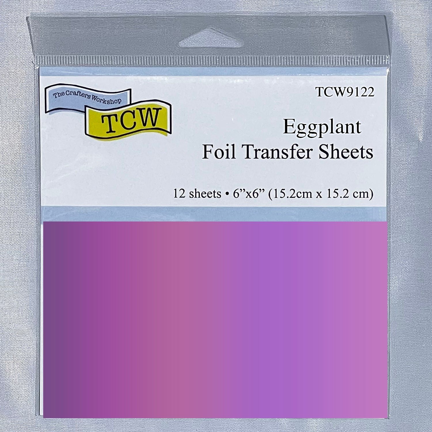 The Crafters Workshop - Foil Transfer Sheets 6x6 Eggplant - TCW9122
