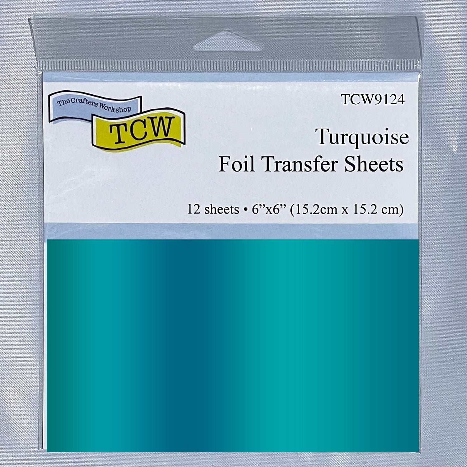 The Crafters Workshop - Foil Transfer Sheets 6x6 Turquoise - TCW9124