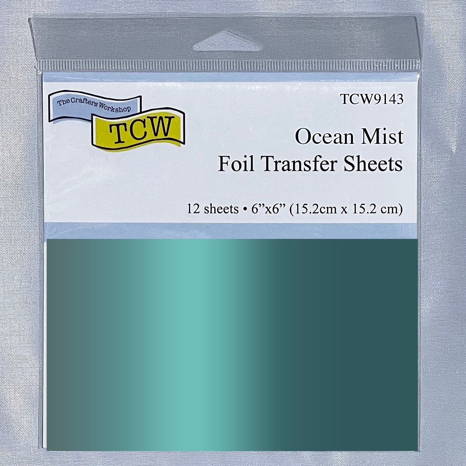 The Crafters Workshop - Foil Transfer Sheets 6x6 Ocean Mist - TCW9143