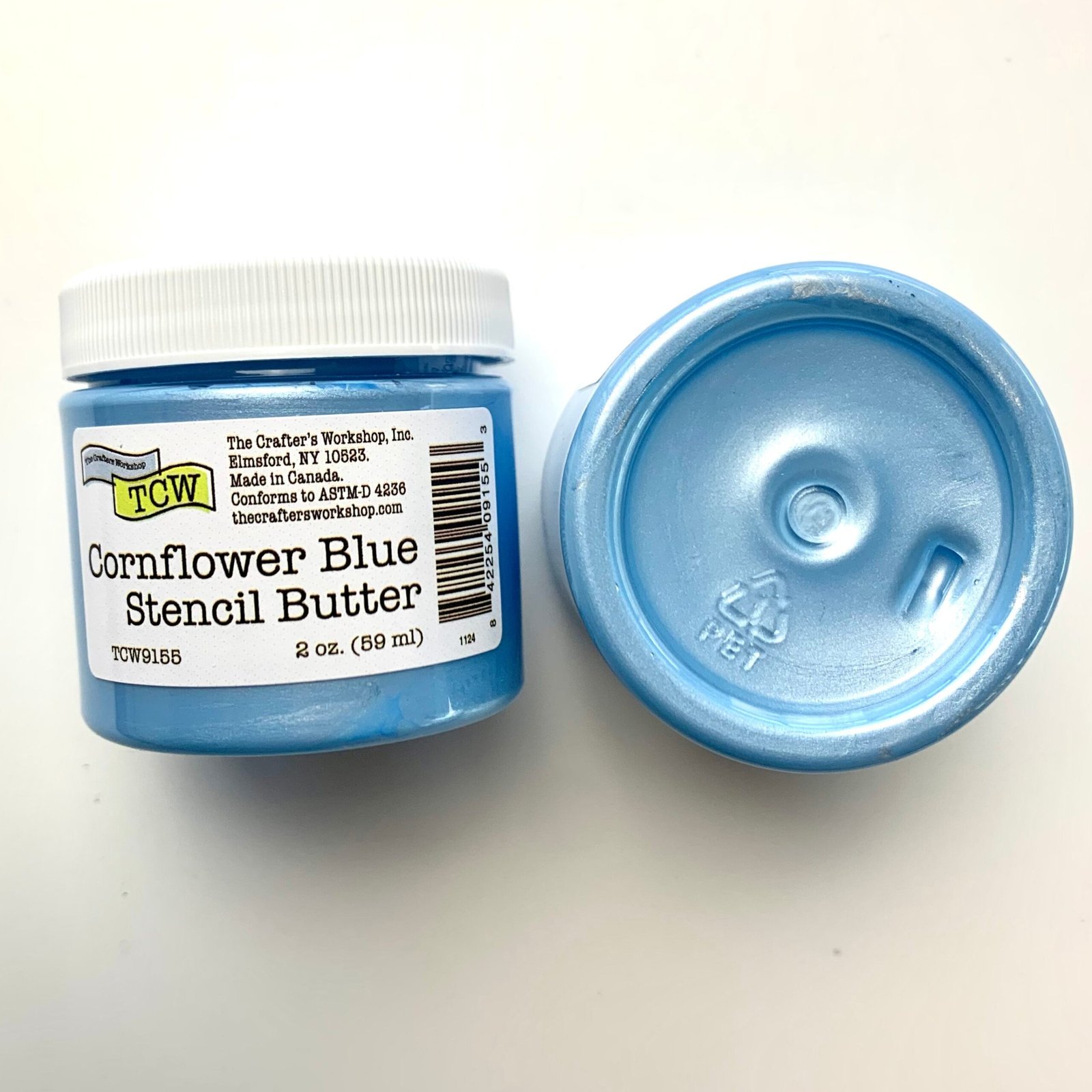 The Crafters Workshop - Stencil Butter - Cornflower Blue 2oz.