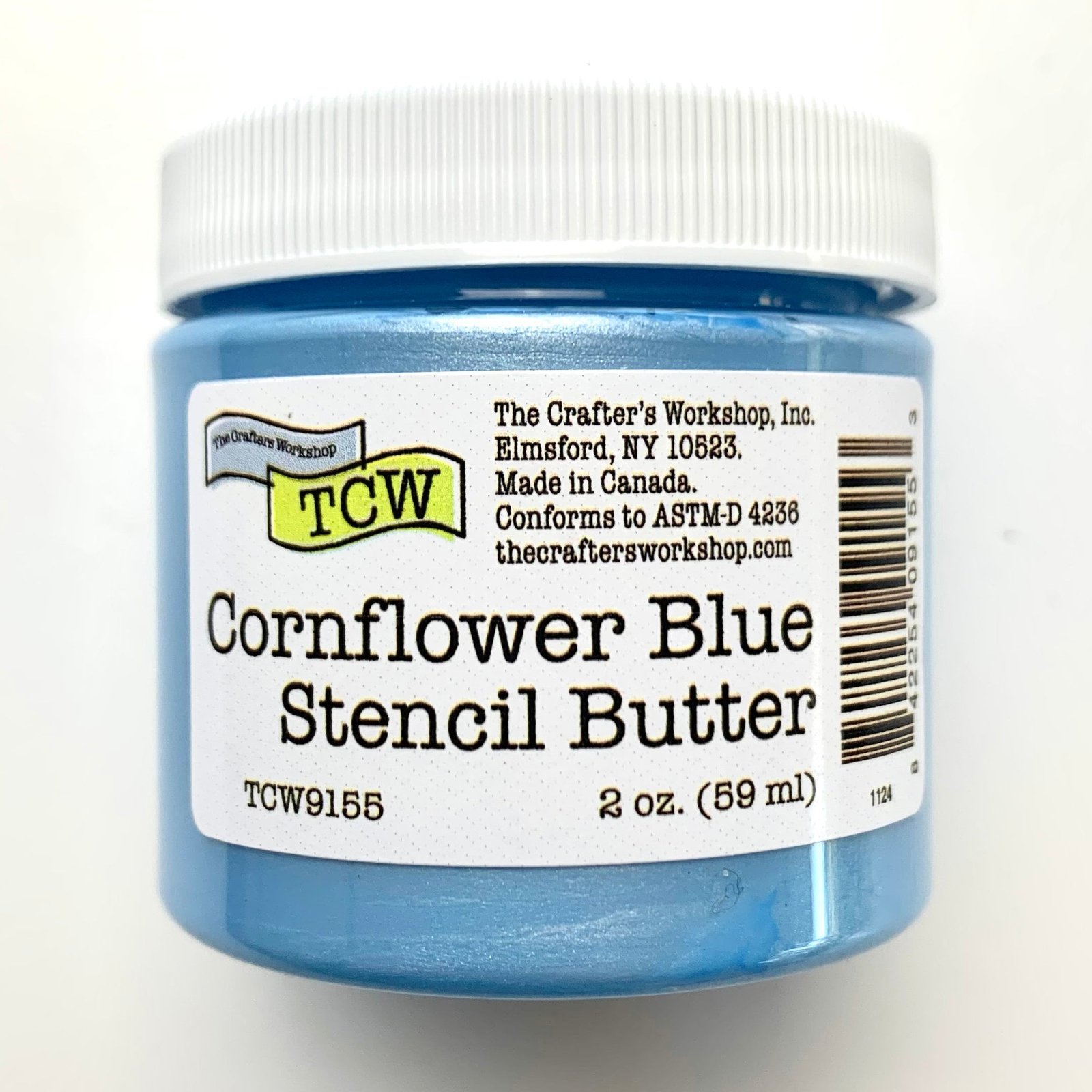 The Crafters Workshop - Stencil Butter - Cornflower Blue 2oz.