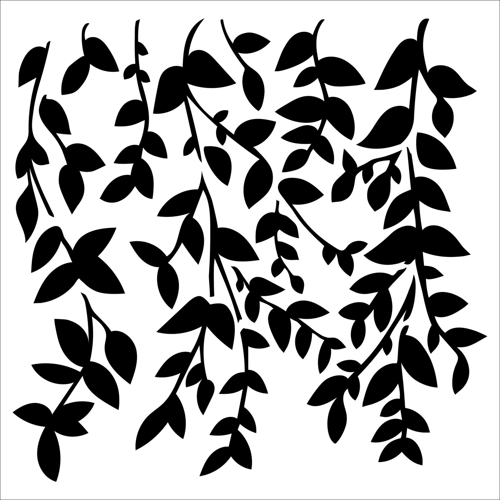 The Crafters Workshop - 6x6 Stencils - Hanging Vines - TCW963s
