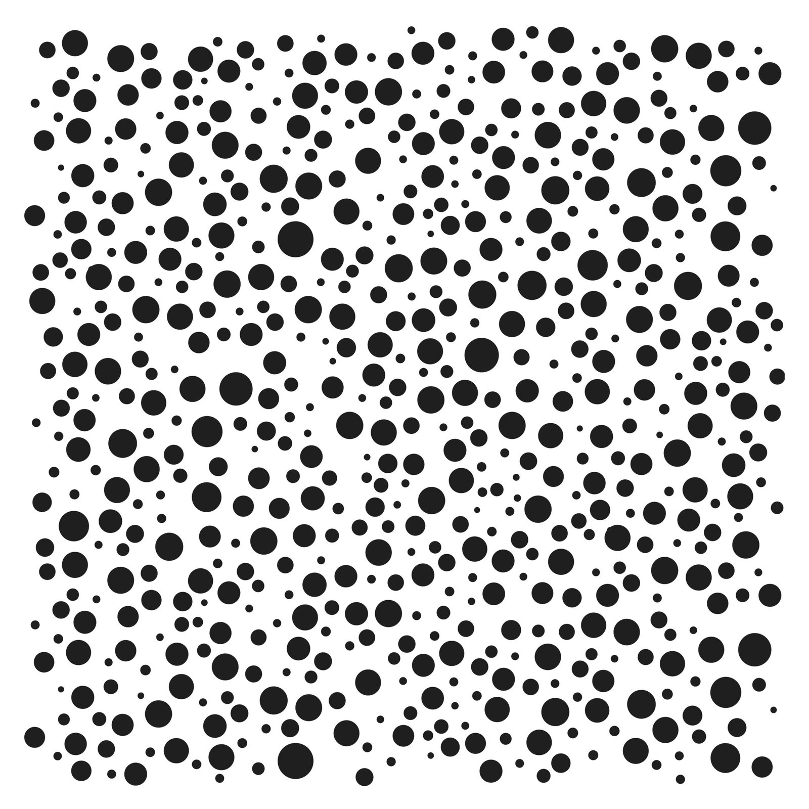 The Crafters Workshop - 6x6 Stencils - Random Bubbles - TCW975s
